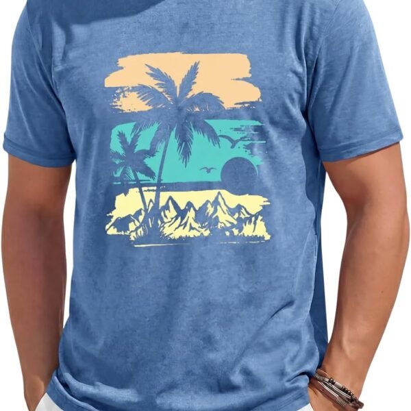 Men's Short-Sleeve T-Shirt – Casual Crew Neck Graphic Tee