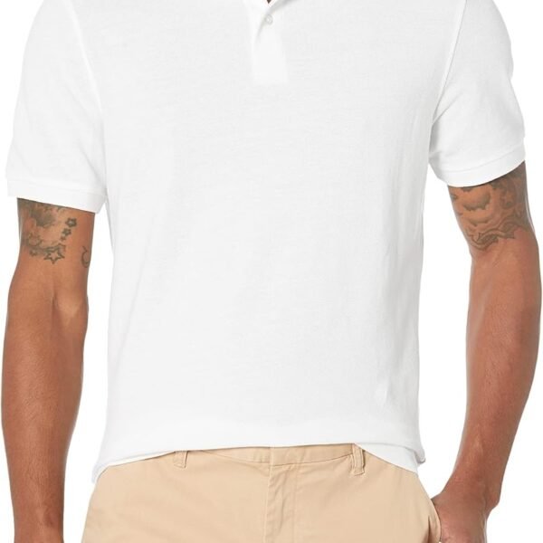 Men's Polo Shirts Short Sleeve, Slim-Fit Cotton Pique