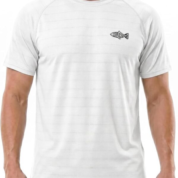 Men's Fishing Shirt – Short-Sleeve UPF 50+ Sun Protection/Water Sports Tee (Quick-Dry)