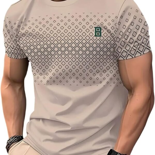 Men's Summer Graphic T-Shirt – Short-Sleeve Crew Neck Casual Top