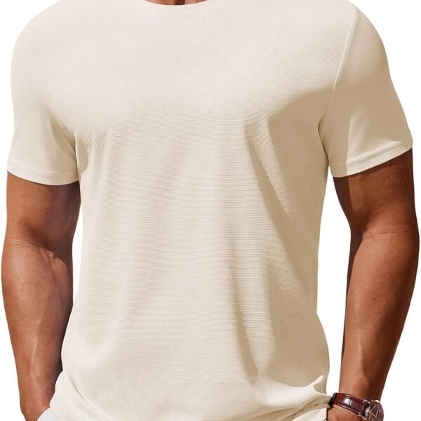 Men's T-Shirt – Short-Sleeve Crew Neck Casual Summer Classic Basic Tee